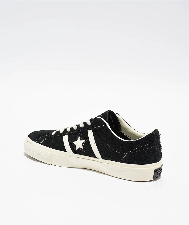 Converse One Star Academy Pro Black & Egret Skate Shoes