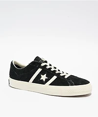 Converse One Star Academy Pro Black & Egret Skate Shoes