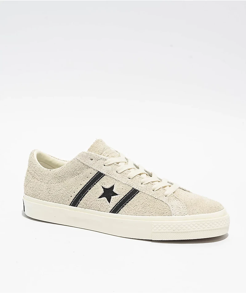 Converse One Star Academy Pro Egret & Black Skate Shoes