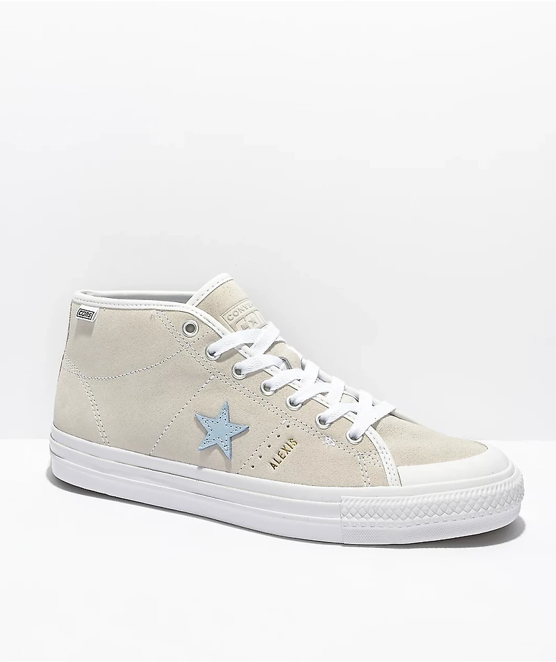 Converse One Star Pro Alexis White Mid Skate Shoes