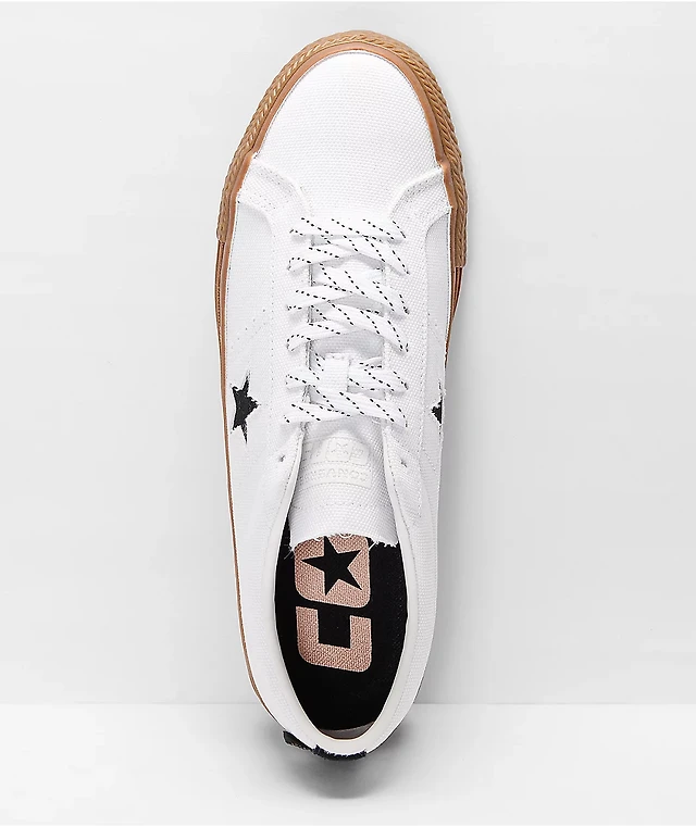 Converse One Star Pro Cordura White Gum Skate Shoes at Hamilton