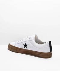 Converse One Star Pro Cordura White & Gum Skate Shoes