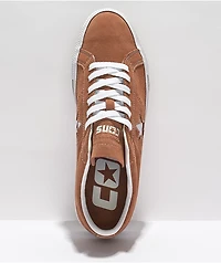 Converse One Star Pro Mineral Clay & White Suede Skate Shoes