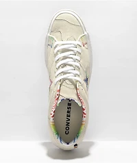 Converse One Star Pro Pride Egret Suede Skate Shoes
