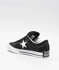 Converse One Star Puffed Black & White Skate Shoes