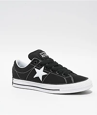 Converse One Star Puffed Black & White Skate Shoes