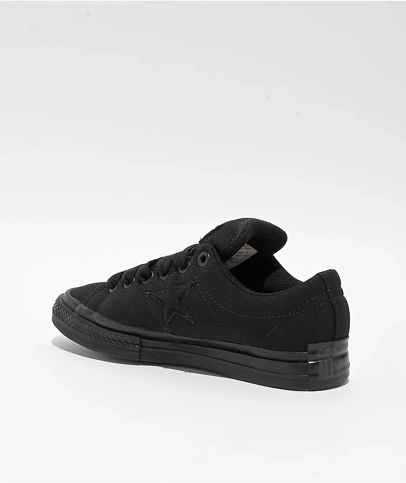 Converse One Star Puffed Black Skate Shoes