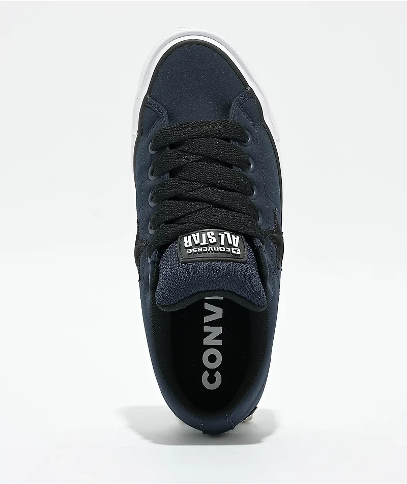 Converse One Star Puffed Obsidian, Black, & White Skate Shoes
