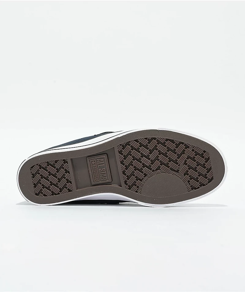 Converse One Star Puffed Obsidian, Black, & White Skate Shoes