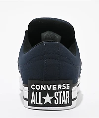 Converse One Star Puffed Obsidian, Black, & White Skate Shoes