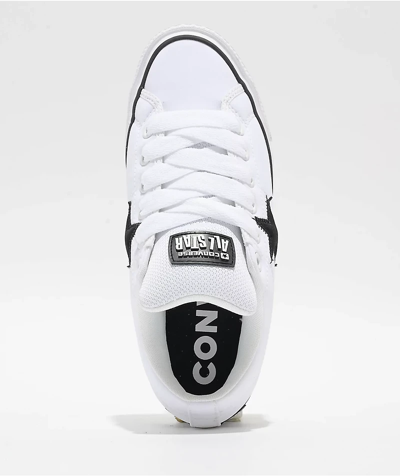 Converse One Star Puffed White & Black Skate Shoes