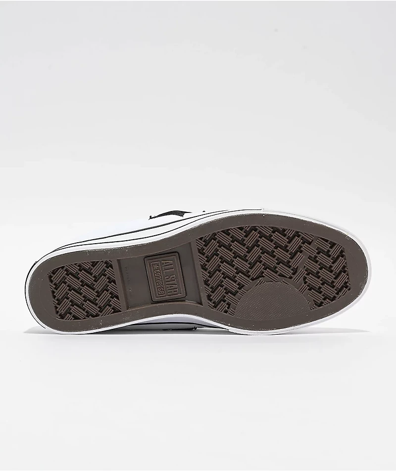 Converse One Star Puffed White & Black Skate Shoes