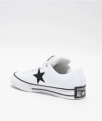 Converse One Star Puffed White & Black Skate Shoes