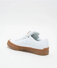 Converse One Star Puffed White & Gum Skate Shoes