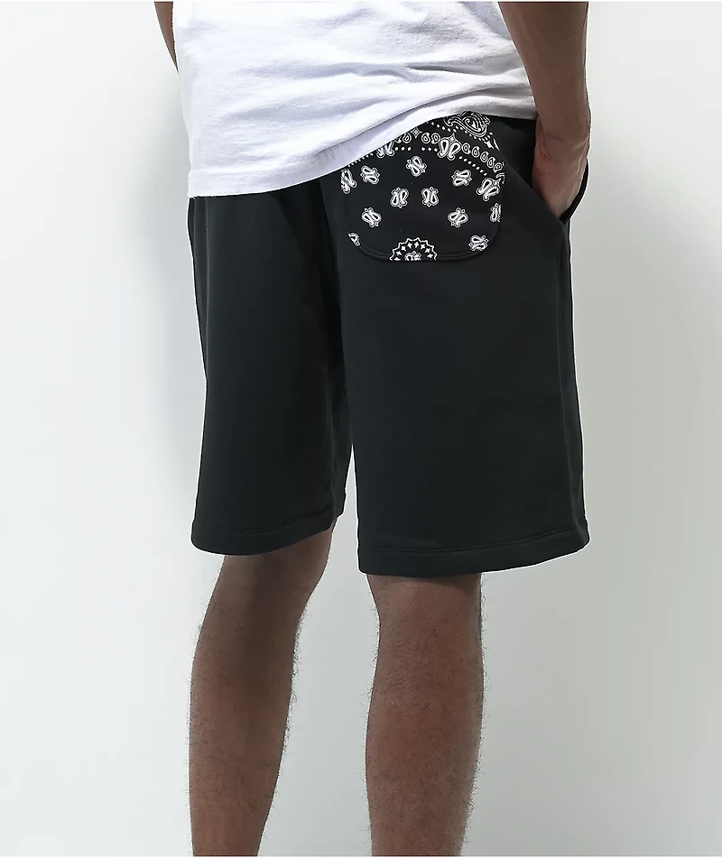 Converse Paisley Black Sweat Shorts