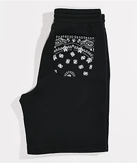 Converse Paisley Black Sweat Shorts