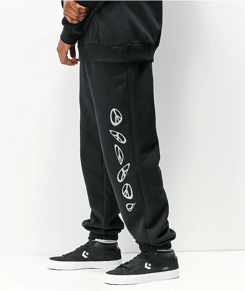 Converse Psychedelic Peace Black Sweatpants