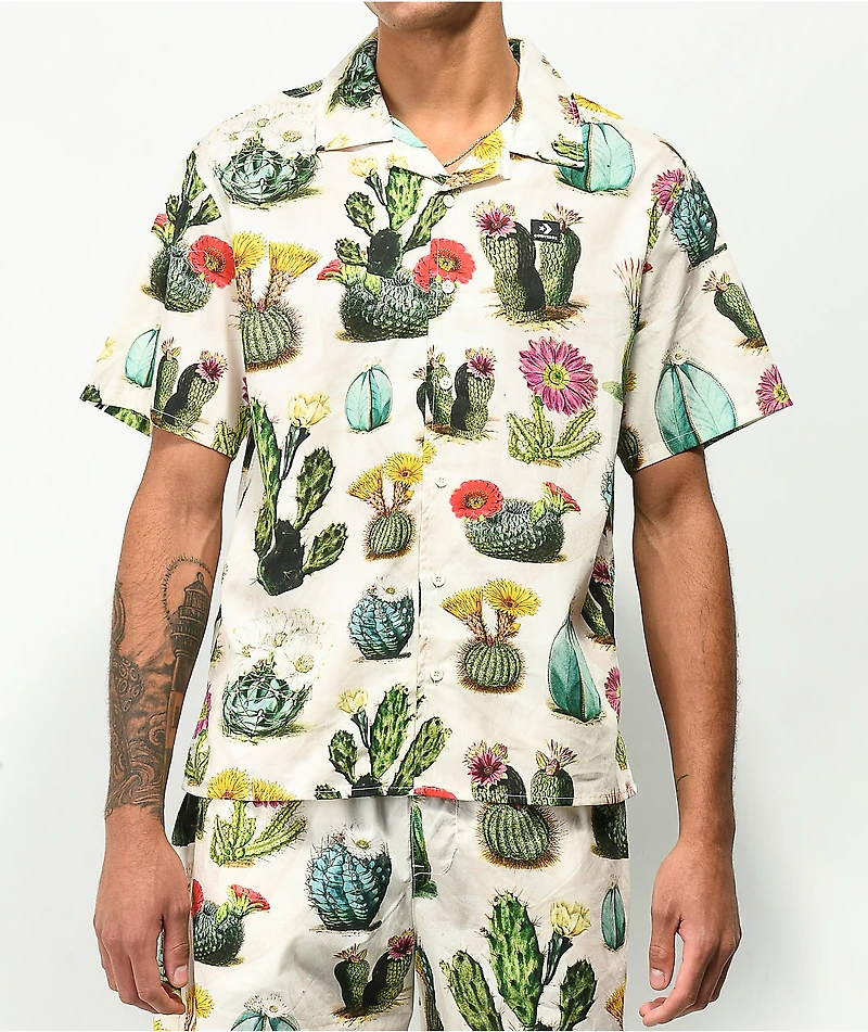 Converse Resort Sand Short Sleeve Button Up Shirt