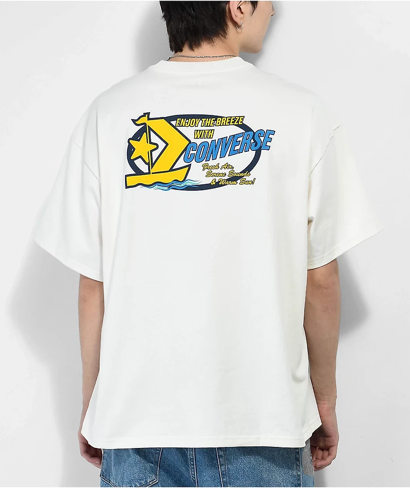 Converse Retro Sailboat White T-Shirt