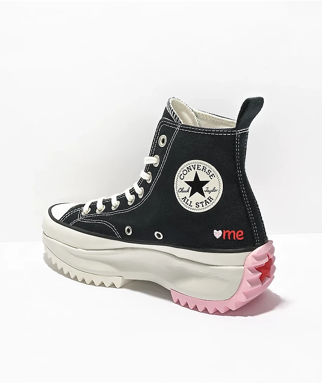 Converse Run Star Hike CW Love Black Pink High Top Platform