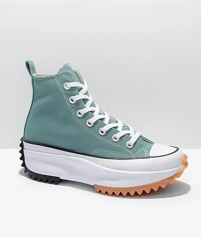 Converse Run Star Hike Jade Green High Top Shoes