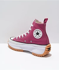 Converse Run Star Hike Midnight Hibiscus High Top Shoes