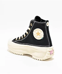 Converse Run Star Hike Platform Crafted Stitching Black High Top Shoes