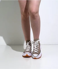 Converse Run Star Hike Vintage Cargo, White & Pink Phase High Top Shoes