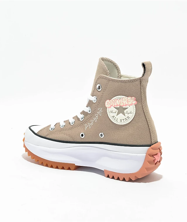 Converse Run Star Hike Vintage Cargo, White Pink Phase High Top