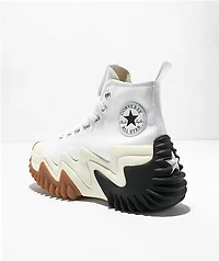 Converse Run Star Motion CX White & Black Platform Shoes