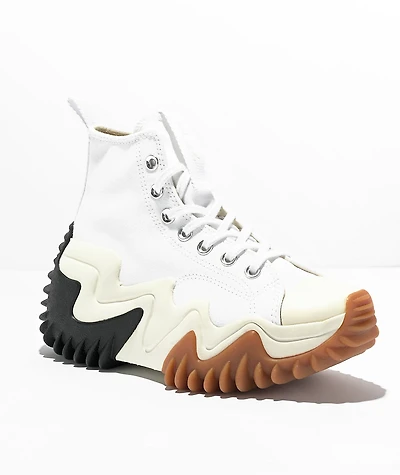 Converse Run Star Motion CX White & Black Platform Shoes