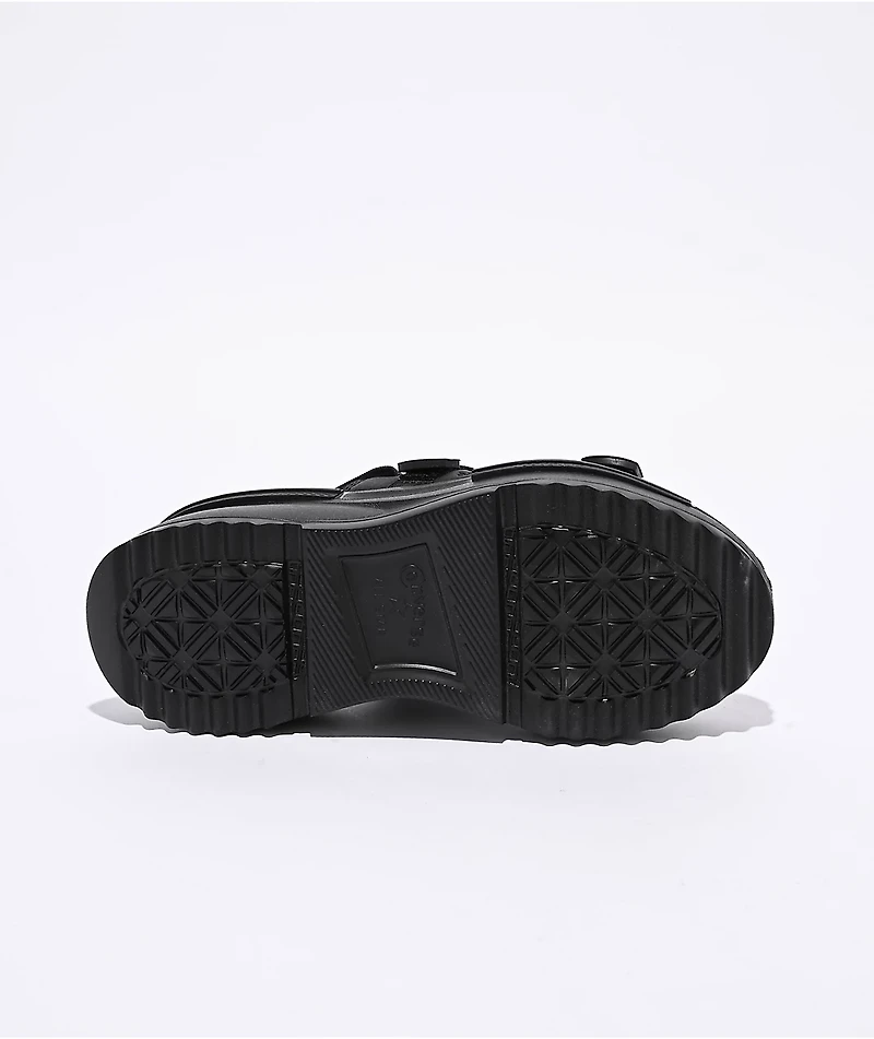 Converse Run Star Utility Black Platform Sandals