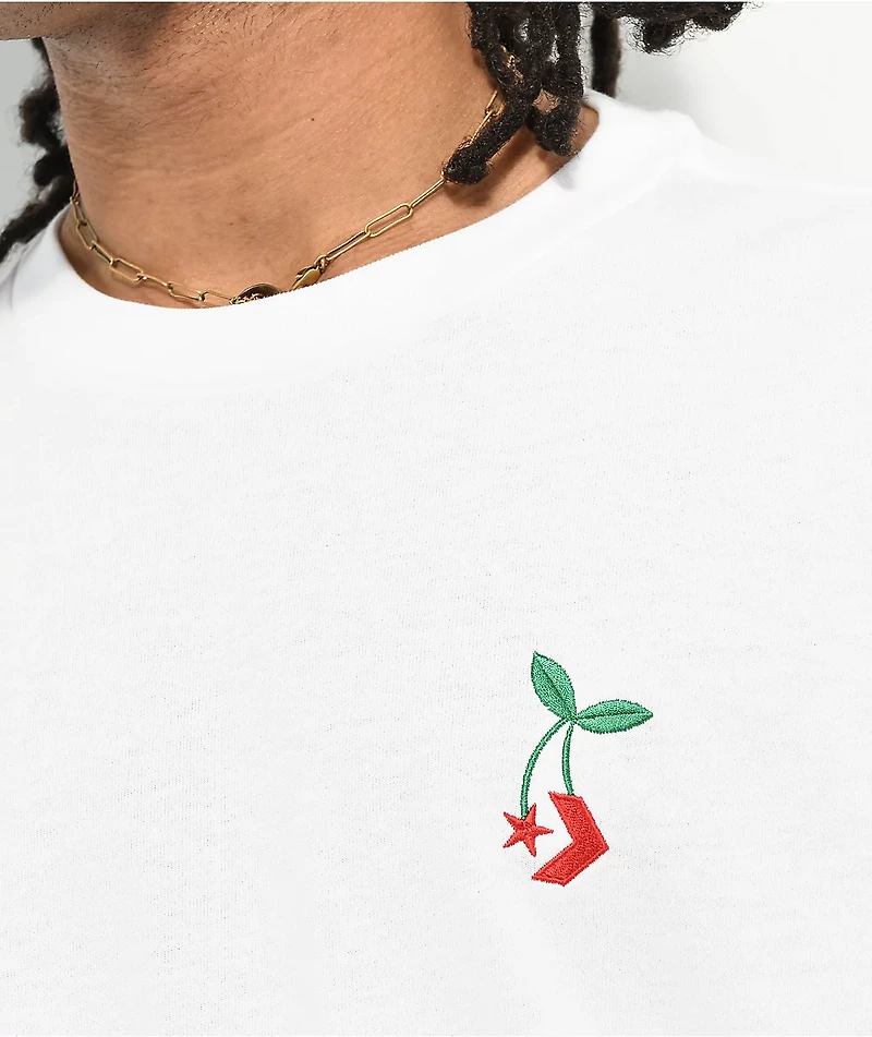 Converse Star Chevron Cherry White T-Shirt