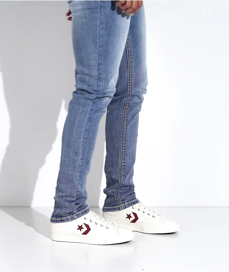 Converse Star Player 76 Egret & Park Red Shoes