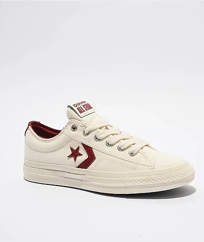 Converse Star Player 76 Egret & Park Red Shoes