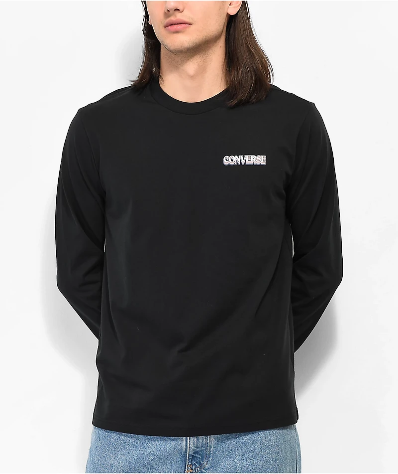 Converse Winter Chill Black Long Sleeve T-Shirt