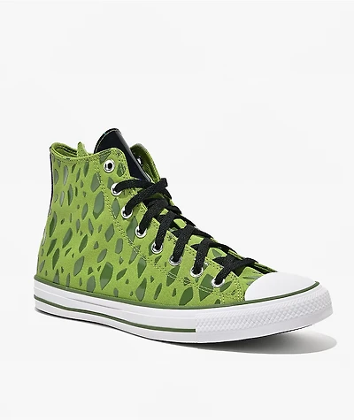 Converse x Dragon Ball Z Cell Chuck Taylor All Star Green & White High Top Shoes