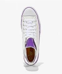 Converse x Dragon Ball Z Freiza Chuck Taylor All Star White & Purple High Top Shoes