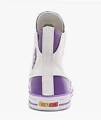 Converse x Dragon Ball Z Freiza Chuck Taylor All Star White & Purple High Top Shoes