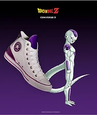 Converse x Dragon Ball Z Freiza Chuck Taylor All Star White & Purple High Top Shoes