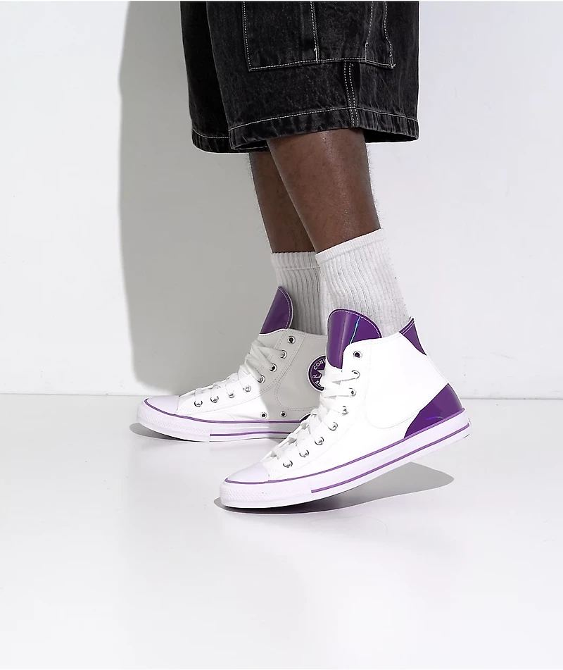 Converse x Dragon Ball Z Freiza Chuck Taylor All Star White & Purple High Top Shoes