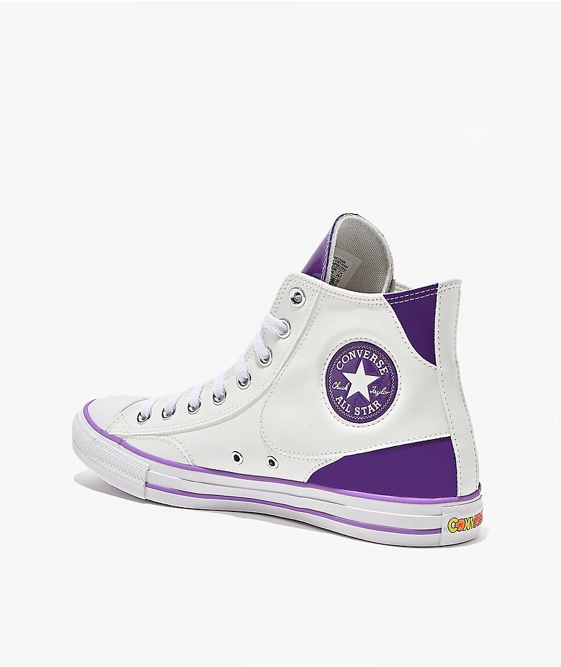 Converse x Dragon Ball Z Freiza Chuck Taylor All Star White & Purple High Top Shoes