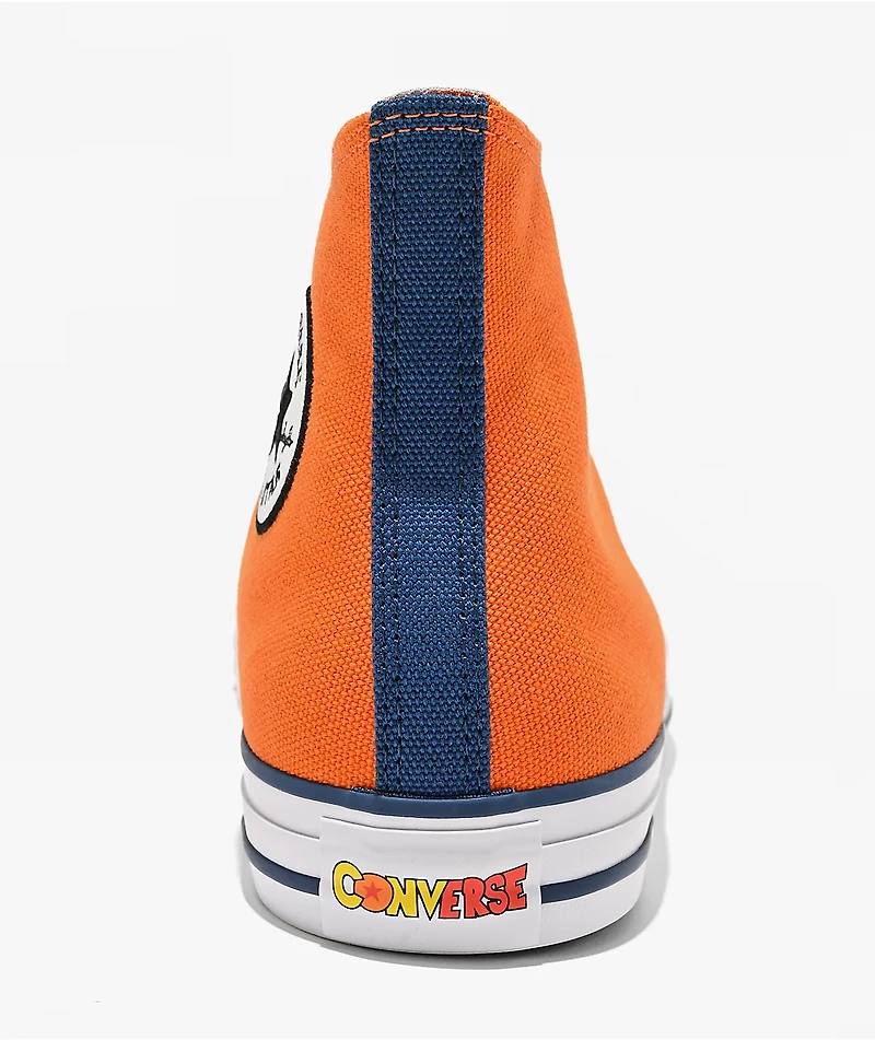Converse x Dragon Ball Z Goku Chuck Taylor All Star Orange & White High Top Shoes