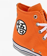 Converse x Dragon Ball Z Goku Chuck Taylor All Star Orange & White High Top Shoes