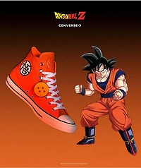 Converse x Dragon Ball Z Goku Chuck Taylor All Star Orange & White High Top Shoes