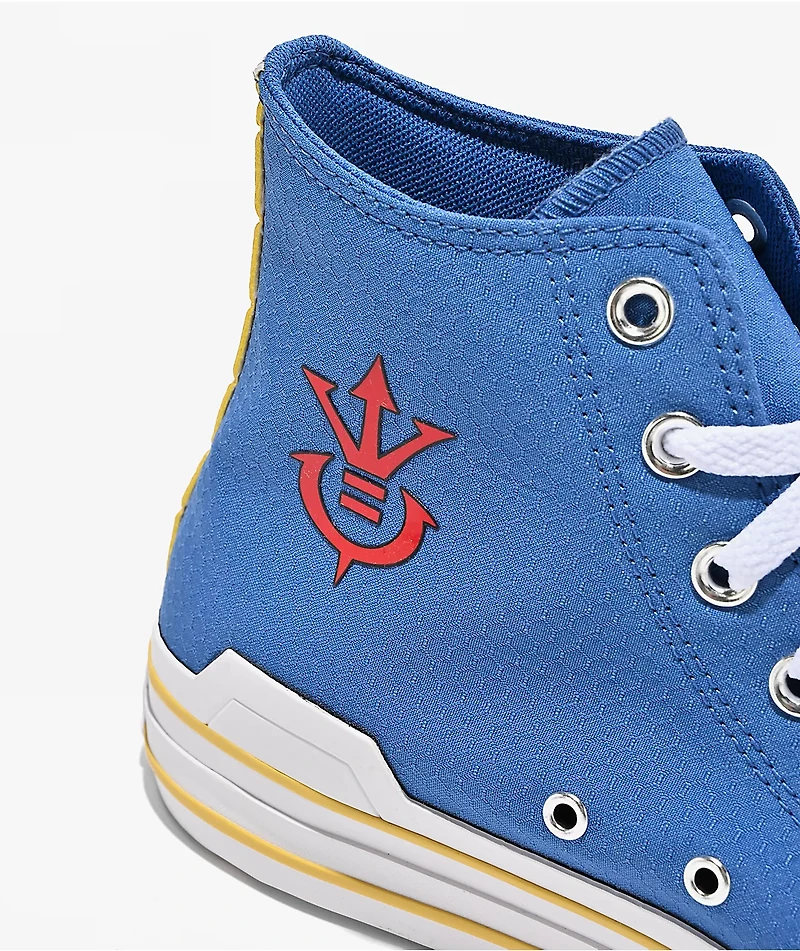 Converse x Dragon Ball Z Vegeta Chuck Taylor All Star Blue & White High Top Shoes