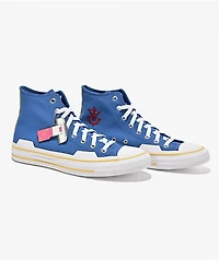 Converse x Dragon Ball Z Vegeta Chuck Taylor All Star Blue & White High Top Shoes