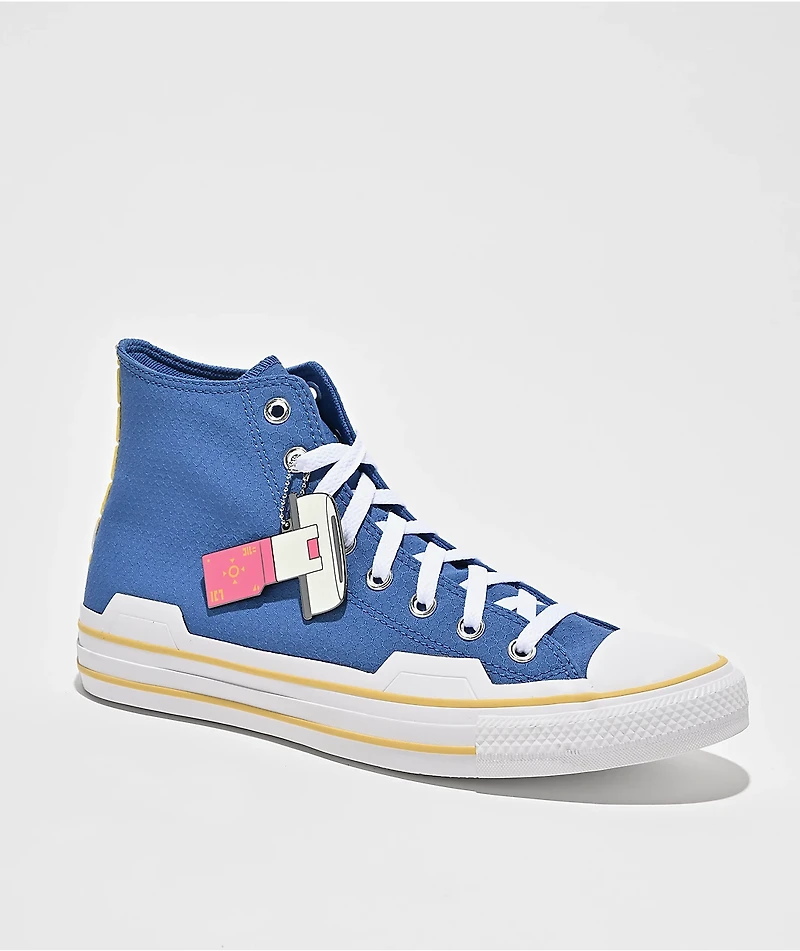 Converse x Dragon Ball Z Vegeta Chuck Taylor All Star Blue & White High Top Shoes