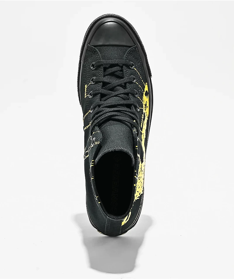 Converse x EDGLRD Chuck 70 Hi Black & Yellow Shoes