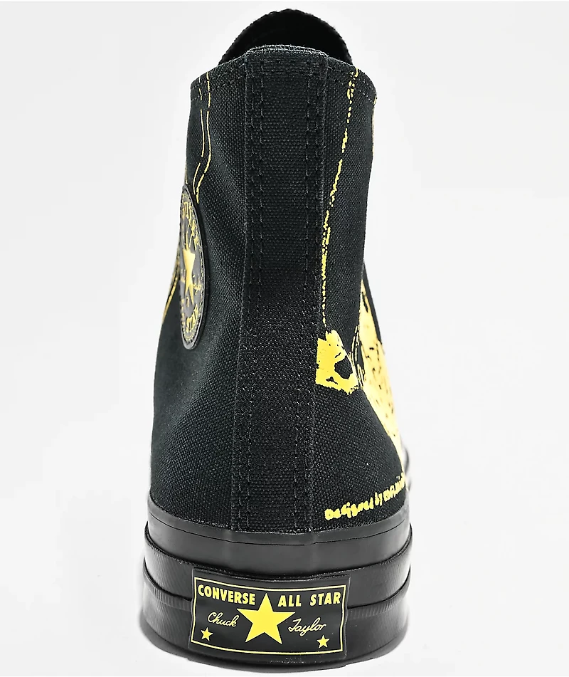 Converse x EDGLRD Chuck 70 Hi Black & Yellow Shoes